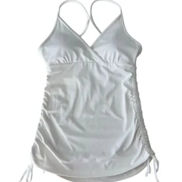 lululemon athletica V-Neck White Tank Top - Picture 5 of 7
